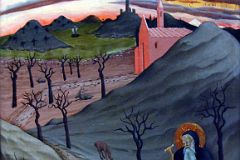 26A Saint Anthony the Abbot in the Wilderness - Osservanza Master 1435 - Robert Lehman Collection New York Metropolitan Museum Of Art